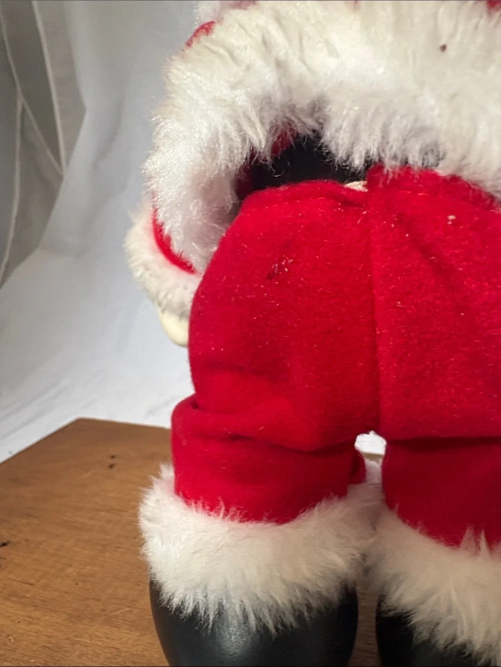 Disney Arco Vinyl Mickey Mouse in Red and White Santa Outfit Vintage 90’s
